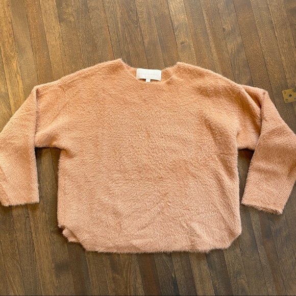 NWOT Michelle Mason Cropped Brushed Rib Knit Sweater - Picture 6 of 6